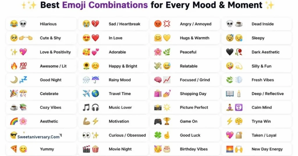 Best emoji combinations for copy paste