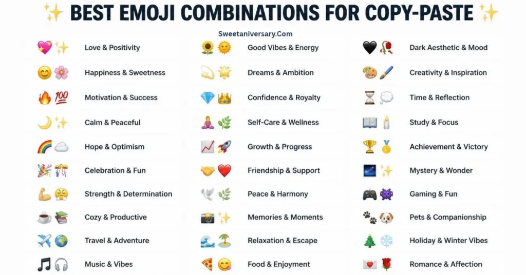 Best emoji combinations for copy paste