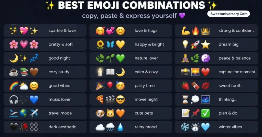 Best emoji combinations for copy paste