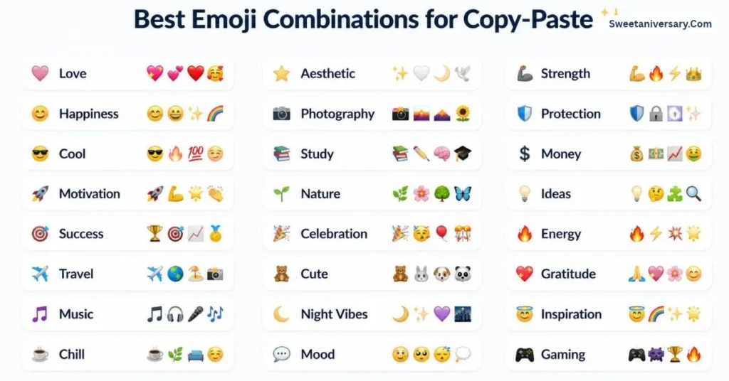 Best emoji combinations for copy paste