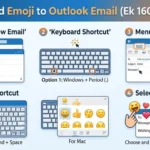 how to add emoji to outlook email