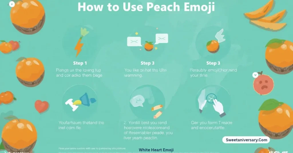 How to use peach emoji emojis