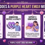 what does a purple heart emoji mean