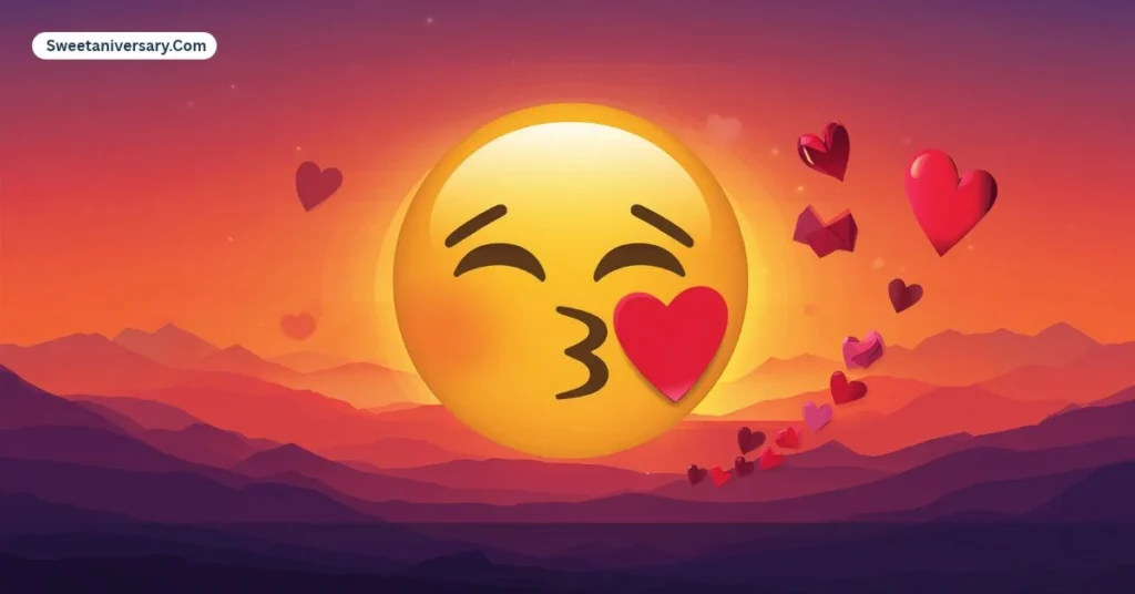 What does kiss emoji mean?